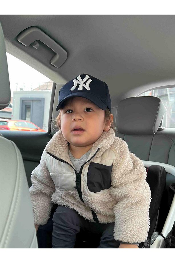Garson Boy 1 Siyah 1 Beyaz 1 Lacivert Çocuk Ny Şapka 3 Adet Cp215 - 6