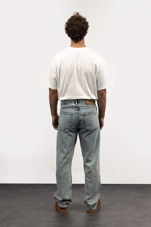 BASIC REGULAR FIT JEAN - MAVİ - 3