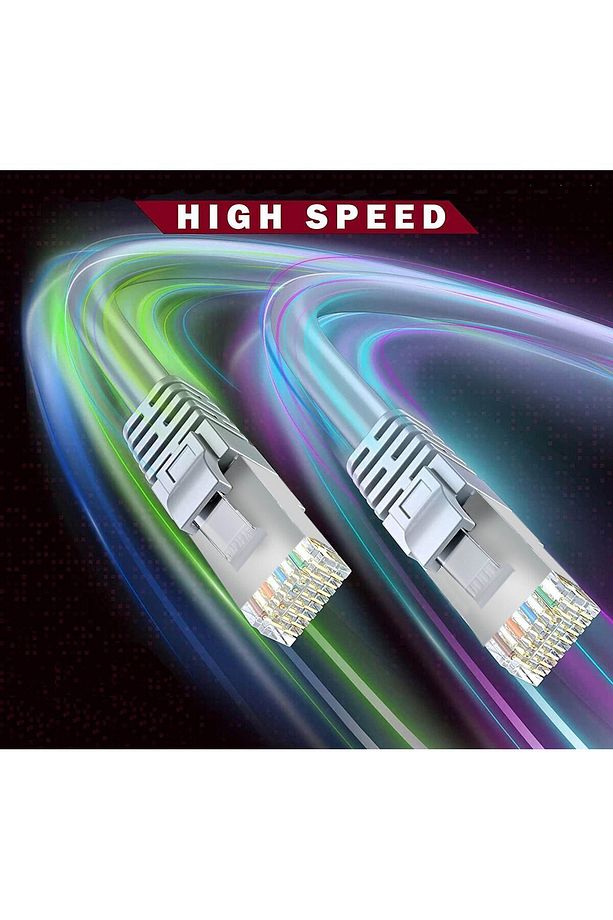 Cat5e 8p8c Rj45 Network Internet Ethernet Bilgisayar Kablosu Modem Lan Rj45 Patch Kablo ( 20 Metre ) - 9