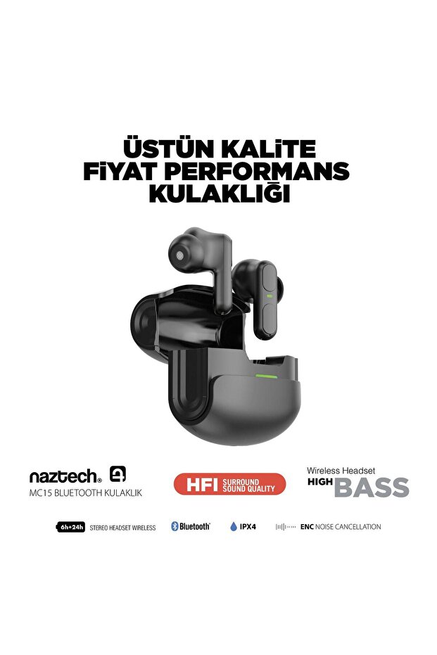 NAZTECH MC15 BLUETOOTH KULAKLIK - 1
