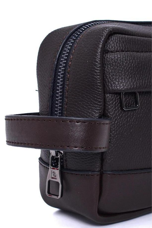 Erkek El Portföy Çantası Clutch Kahve 01PC002000-F-S - 4