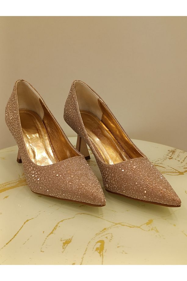 Stiletto Topuklu Ayakkabı Abiye Ayakkabı Davet Ayakkabısı - 4