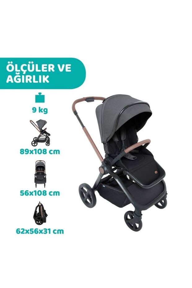 Mysa Bebek Arabası Sılver Grey - 3