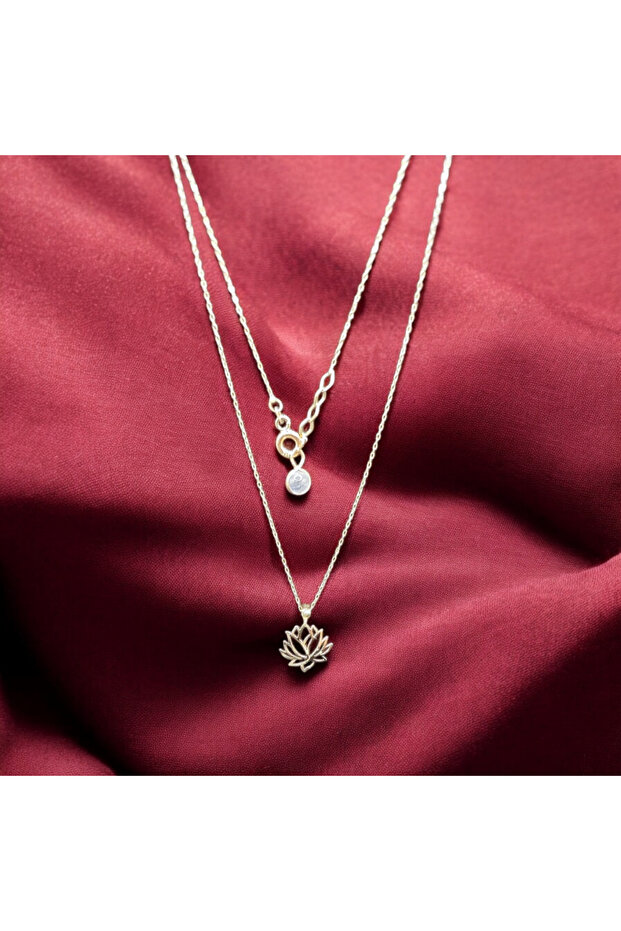 Minimal Kolye Lotus Kolye - 3