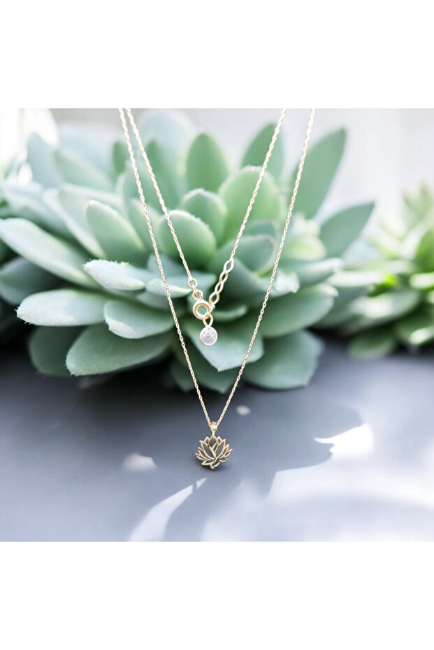 Minimal Kolye Lotus Kolye - 4
