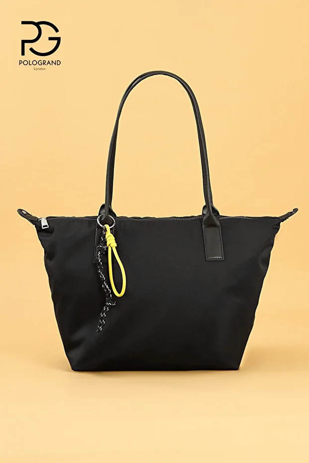 Orijinal Geniş Hacimli Su Geçirmez Paraşüt Kumaş Shopper Yeni Sezon Büyük Boy Omuz ve Kol Çantası - 8