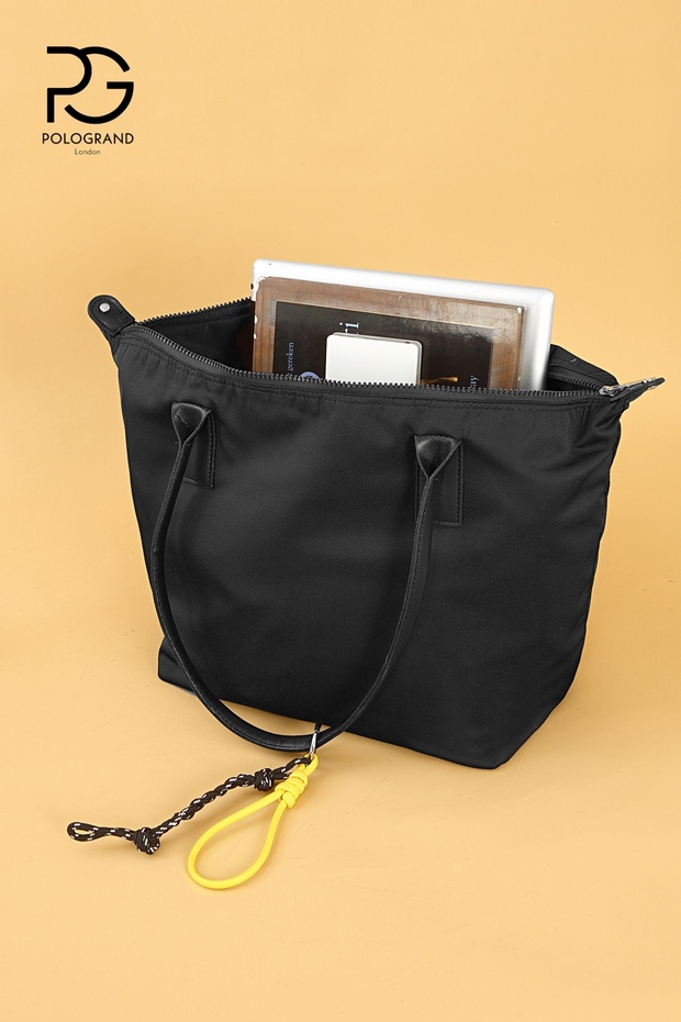 Orijinal Geniş Hacimli Su Geçirmez Paraşüt Kumaş Shopper Yeni Sezon Büyük Boy Omuz ve Kol Çantası - 6