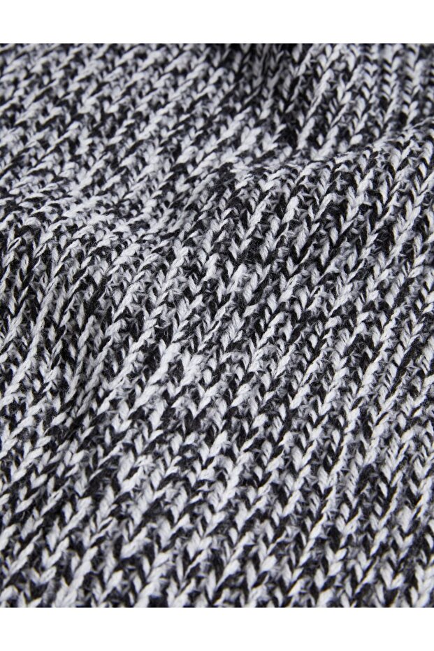 Desenli Örme Atkı - 2