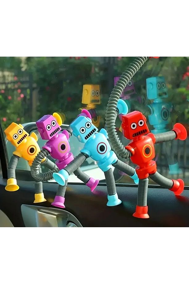 Dönüşen Vantuzlu Robot Oyuncak - Yaratıcı & Eğitici Oyuncak 1 Adet - 2
