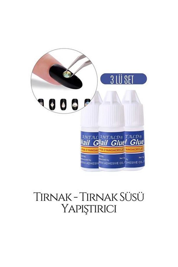 Takma Tırnak Yapay Elmas Yapıştırıcı 3 ŞİŞE 718953 - 4