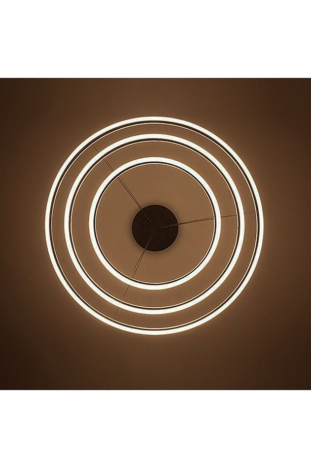 Double Light 100-80-60cm Led Alt Üst Işıklı Çember Sarkıt Led Avize - 5