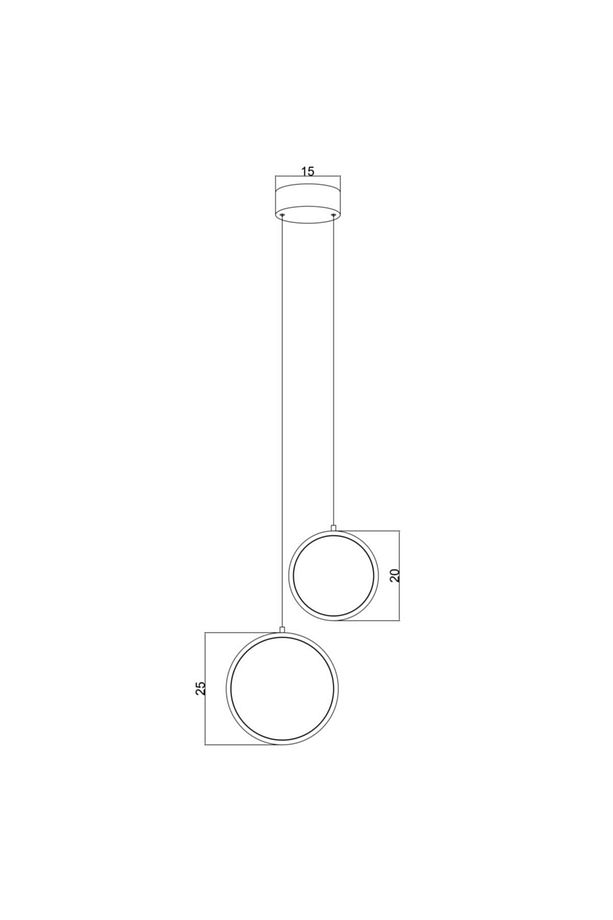 Yatak Başı Led Aplik Sarkıt Apliqa 20-25cm Sarkıt - 3