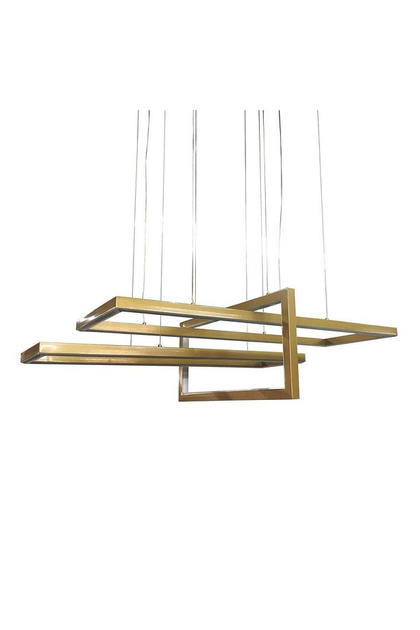 Sarkıt Led Avize Sideward Üçlü Yatay Dörtgen - 5