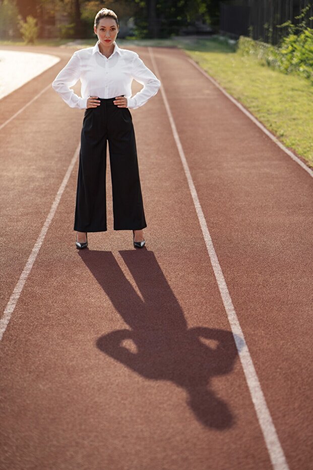 Beyaz Regular Uzun Dokuma Gömlek - 3