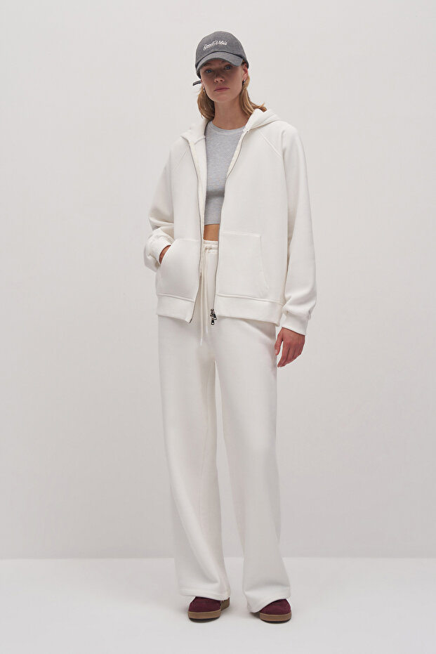 Açık Gri Basic Triko Crop - 3