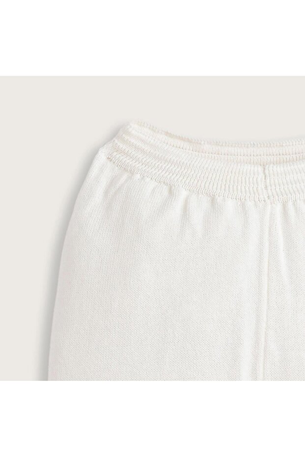 Wool Lamb Triko Tayt Vanilya - 2