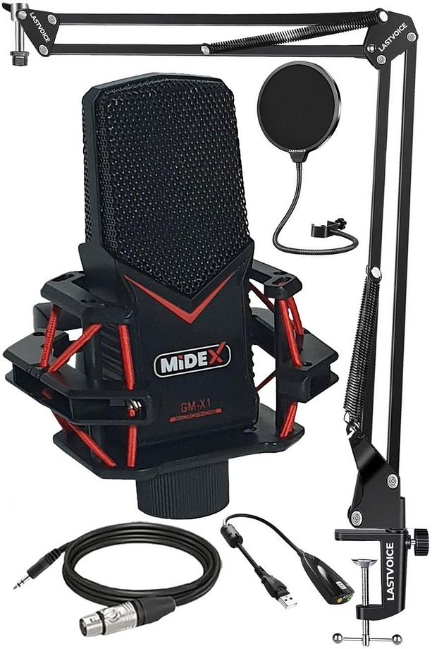 Gmx1st Condenser Stüdyo Mikrofonu Pc Ve Telefon (STAND VE FİLTRELİ) - 1