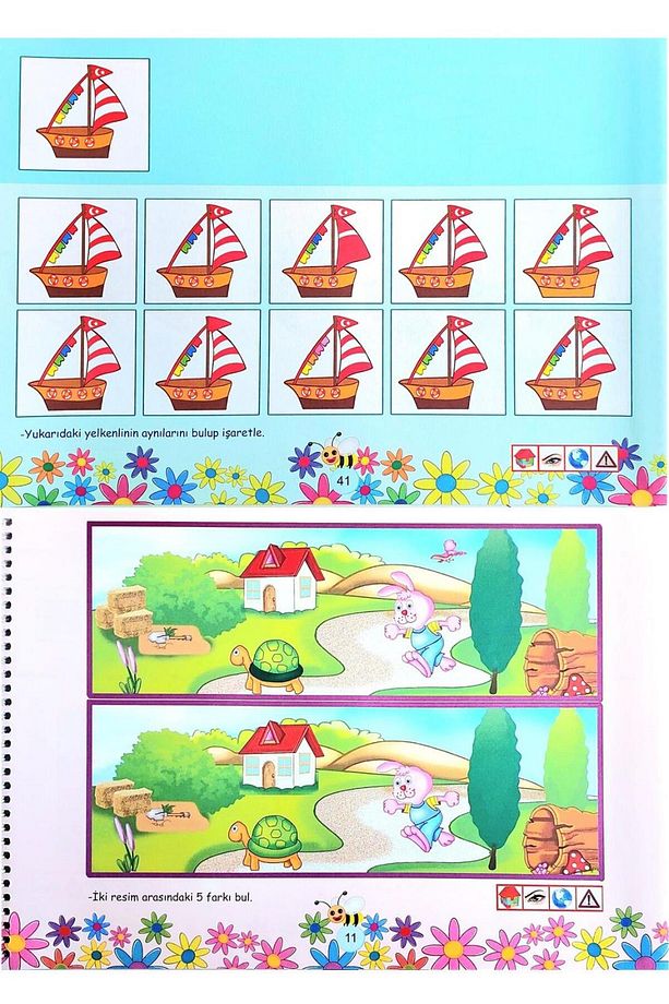 4 - 6 Yaş Dikkat Güçlendirme Seti - 3 Kitap - 128 Sayfa - 4