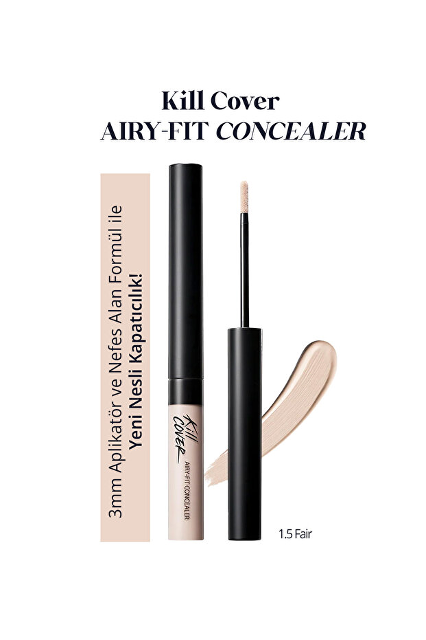 1.5 Fair Clio Kill Cover - Lightweight Formula, Long-Lasting Concealer