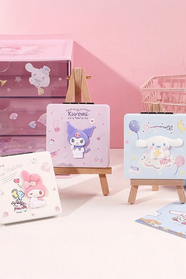 Sanrio Lisanslı Katlanır Çift Taraflı Ayna - 1