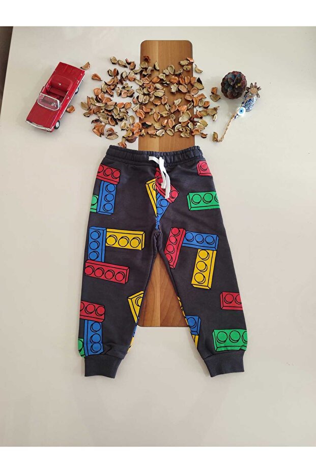 LEGO BASKILI 3İPLİK ŞARDONSUZ ALT ÜST ERKEK ÇOCUK TAKIMI - 3