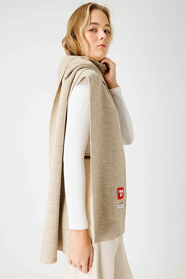 وشاح المنك بلون خالص - 5