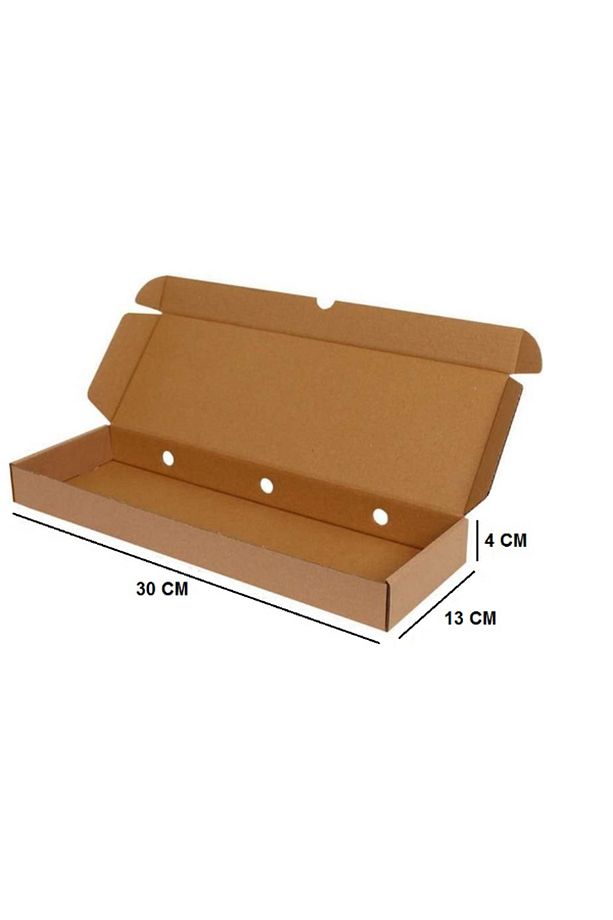 Pide Kutusu 30x13x4 Cm Esmer E Dalga 25 Adet - 1