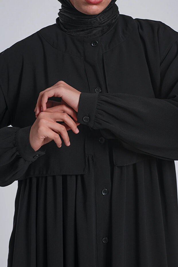 Allerli Ferace - Siyah - 5