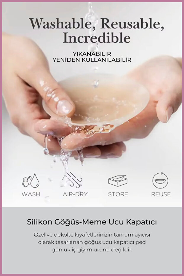 2 Çift Silikon Göğüs Ucu Kapatıcı Silikon - 3