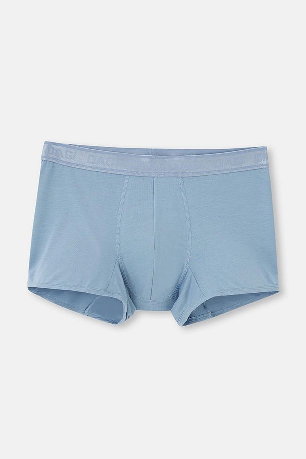 Açık Mavi-Mavi 4210 3'Lü Desenli Mıcro Modal Boxer - 5