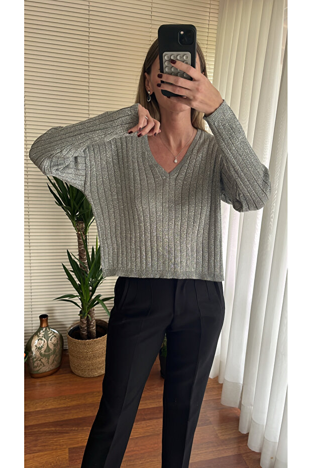 CHANCE COLLECTION V Yaka Simli Triko - 2