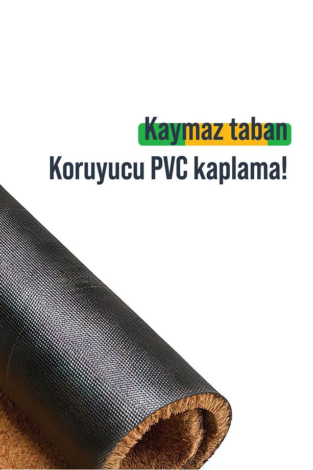 Paspas Dama Çiçek Desenli Kapı Önü Paspası 40 x 60 cm - 5