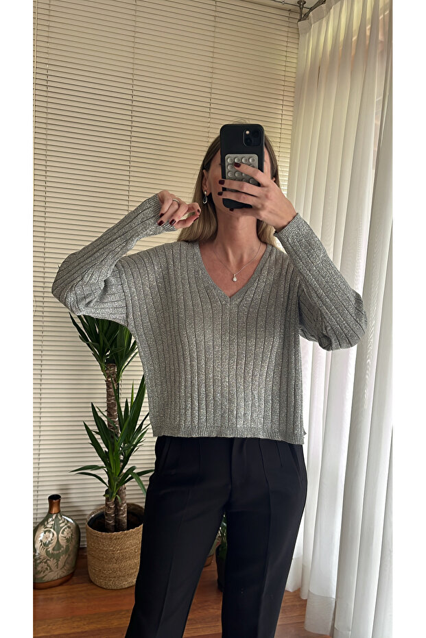 CHANCE COLLECTION V Yaka Simli Triko - 7