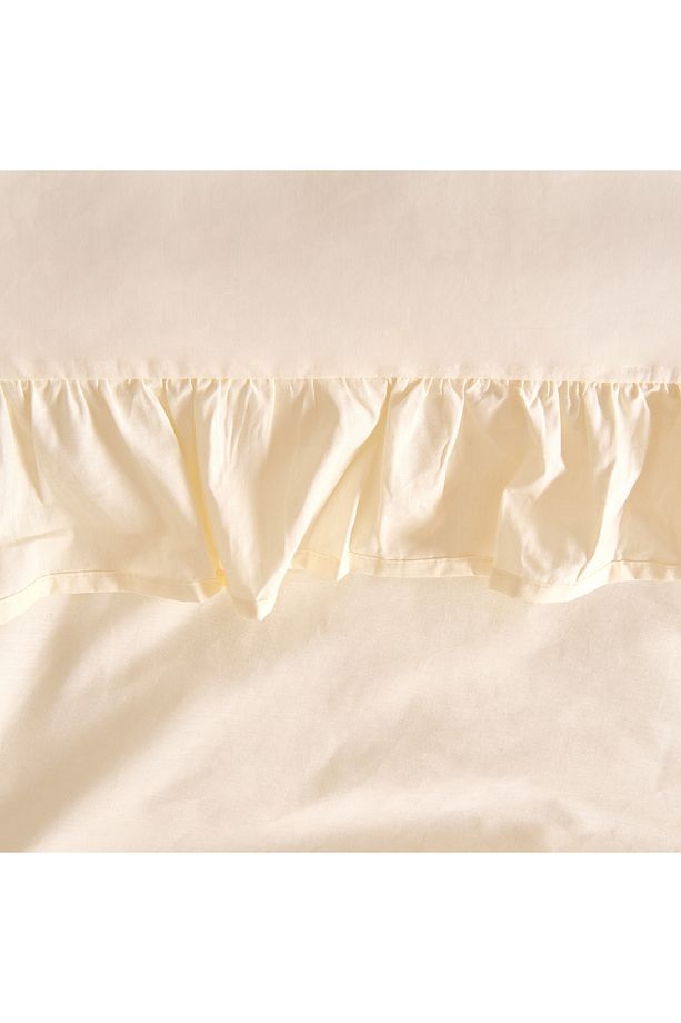Soft Fırfırlı Tek Kişilik Nevresim Takımı - Taş - 4