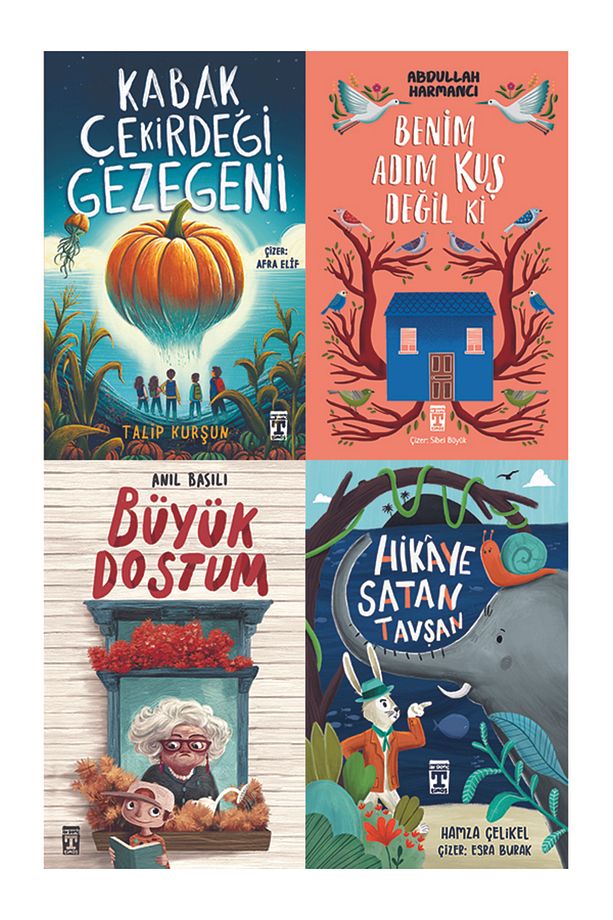 4.5.6. Sınıf Okuma Seti 4 Kitap Kabak Çekirdeği Gezegeni-Benim Adım Kuş Değil Ki-Büyük Dostum-Hikaye - 1