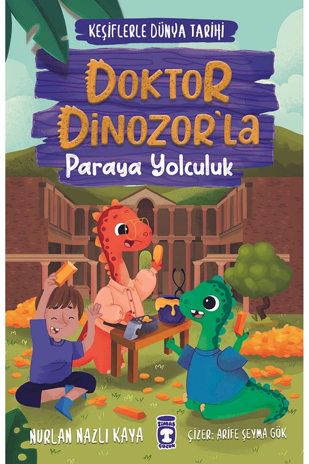 2. ve 3. Sınıf Okuma Seti 3 Kitap Doktor Dinozor Serisi Paraya Yolculuk-Ateşe Yolculuk-Yazıya Yolcul - 2