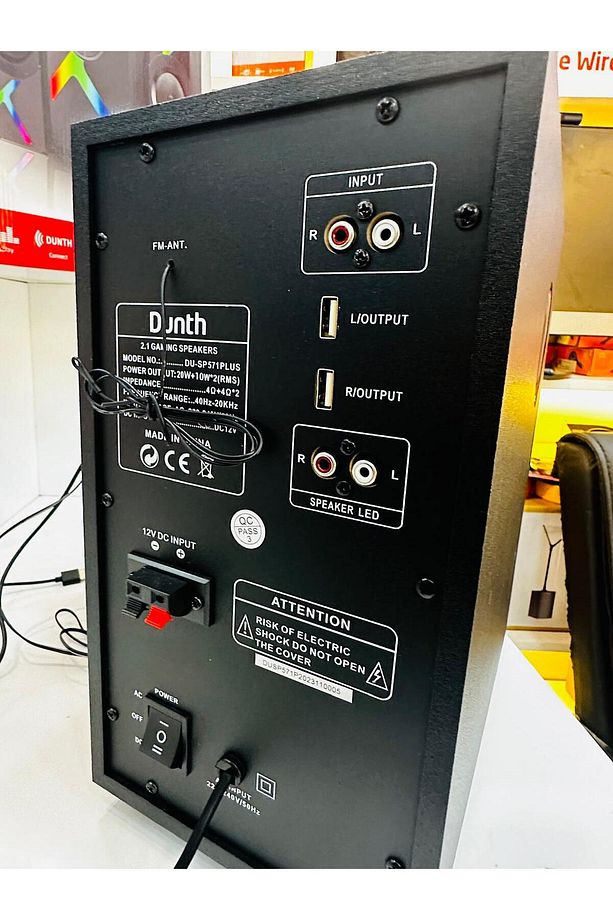 DU-SP571  2+1 Ses Sistemi ,12V DC GİRİŞ,Fm Radyo, Kart,USB,Bt,RMS 40w ,01 Kablosuz mikrofon - 6