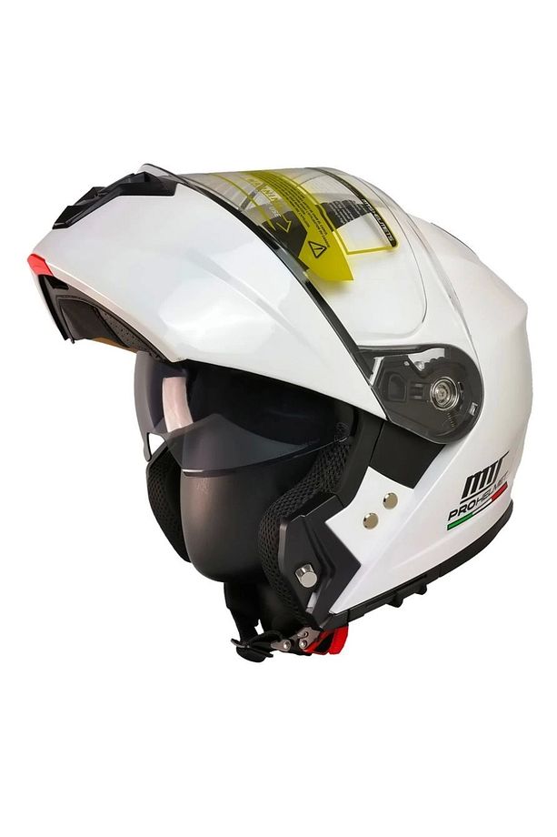 966 V2 Çene Açılır Beyaz Kask - 2