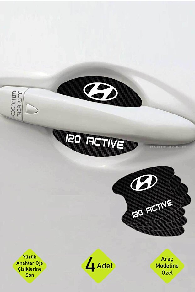 موديل Hyundai i20 Active - مجموعة من 4 قطع من رقائق الكربون