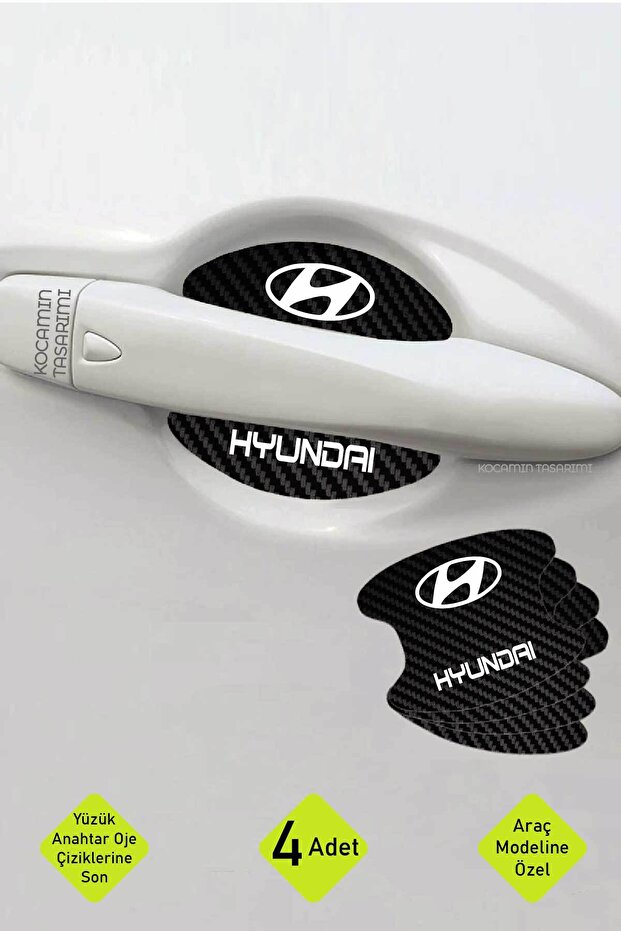 Special Design Carbon Finish Interior Door Anti-Scratch Stylish Foil Set Universal for Hyundai Universal