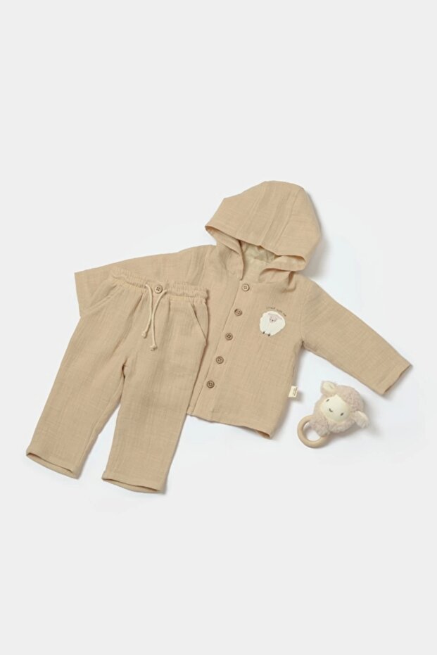 Organic Hooded Jacket T& Pants Set