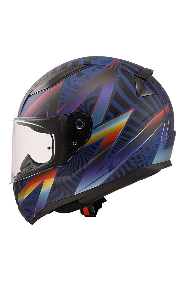 RAPID 2 OPTIK MAT MAVİ-MOR KASK - 3