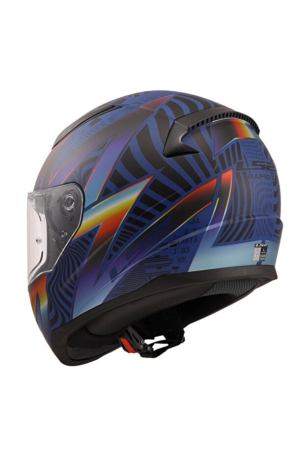 RAPID 2 OPTIK MAT MAVİ-MOR KASK - 6