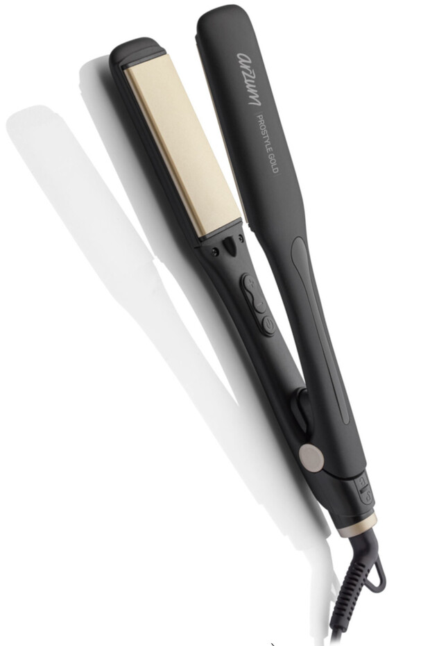 Ar5081 Prostyle Gold Wide Ceramic Plate Hair Straightener