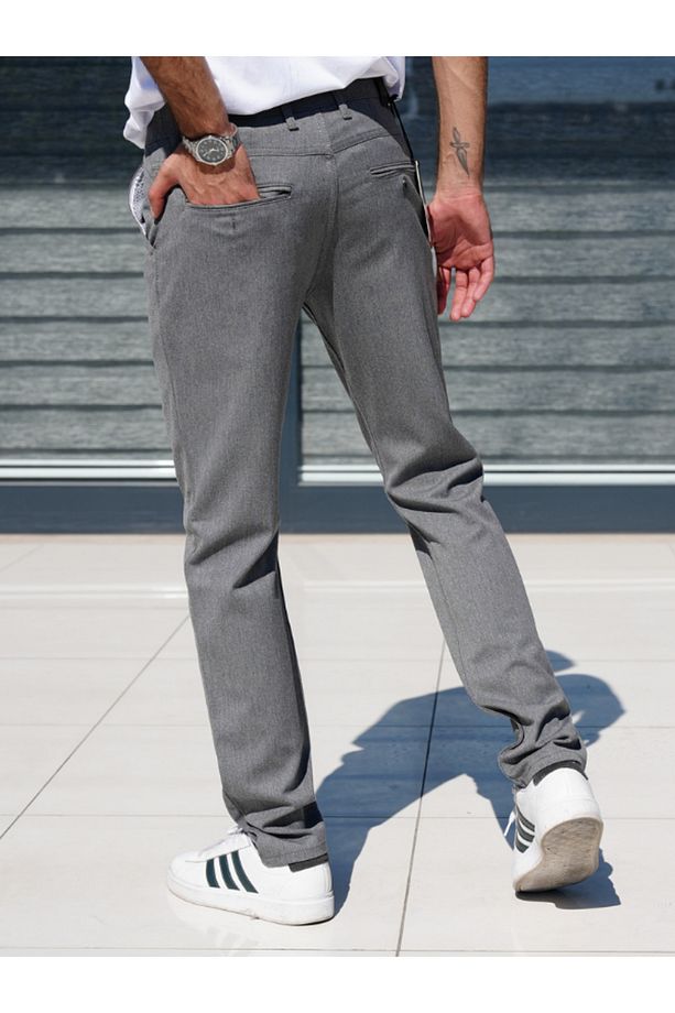 Regular Fit Kesim Likralı Erkek Pantolon - 5