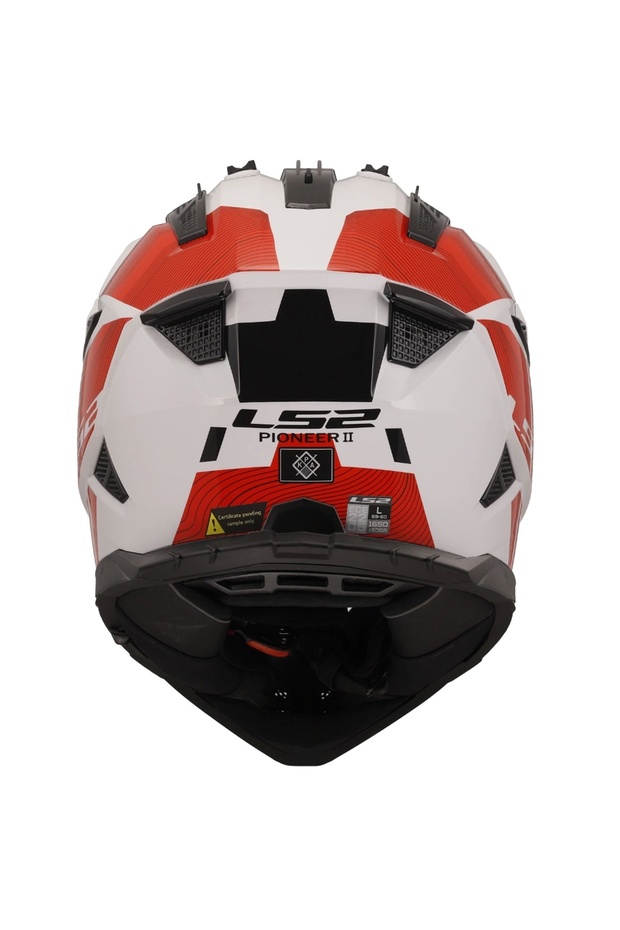 PIONEER 2 HILL BEYAZ-KIRMIZI KASK - 4