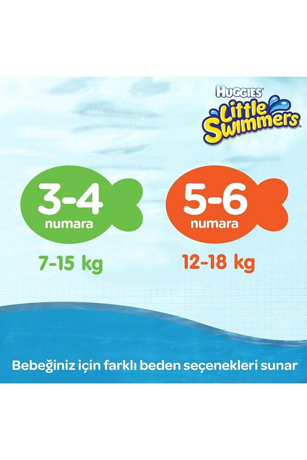 Little Swımmers Mayo Bebek Bezi Beden:5-6 (12-18KG) 22 Adet (2PK*11) - 7