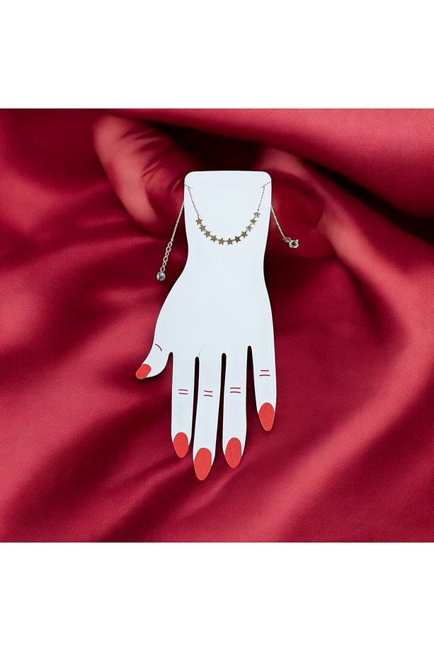 Minimal kolye yıldız sıralı bileklik "Stella-F" - 3