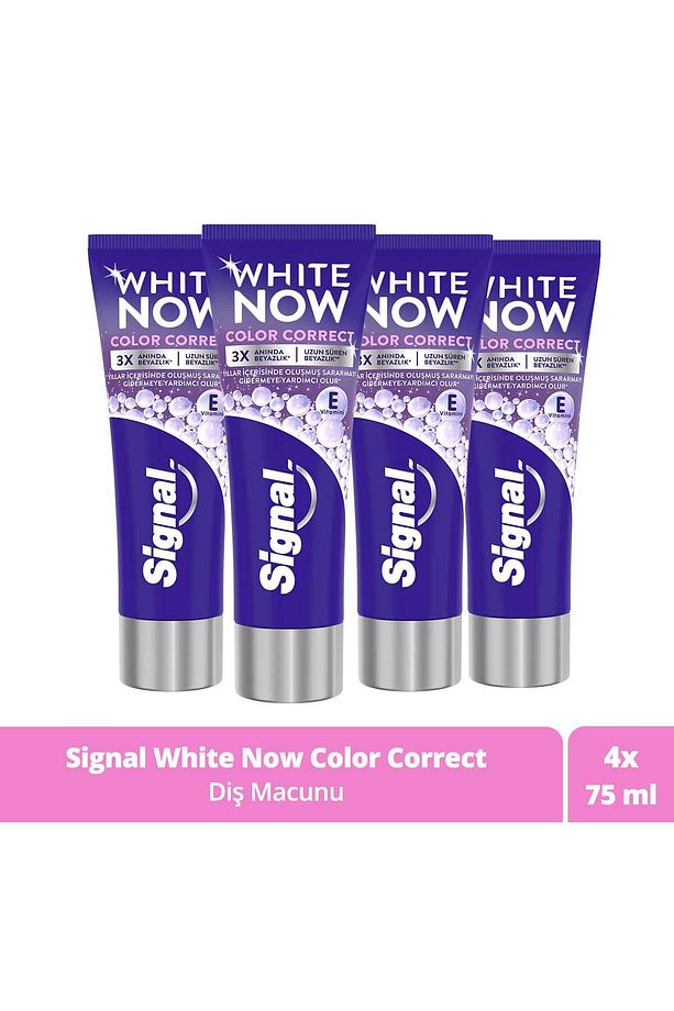 White Now Color Correct Diş Macunu 75 ml X4 - 1