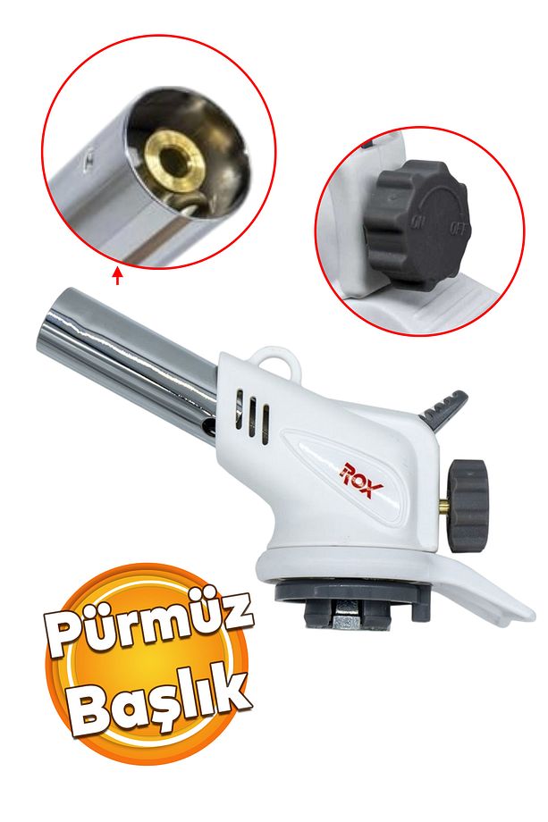 Çakmaklı Pürmüz 153ROXT05AF Torch ROX Kamp Piknik Kamp Mangal Mutfak Ateş Tutuşturucu 1 Adet - 1